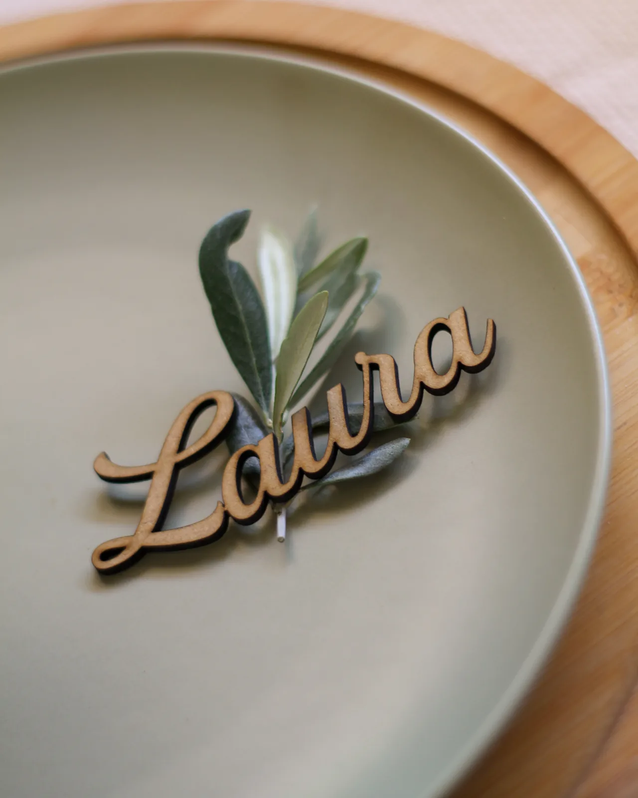 Marcasitios personalizados para mesas de boda