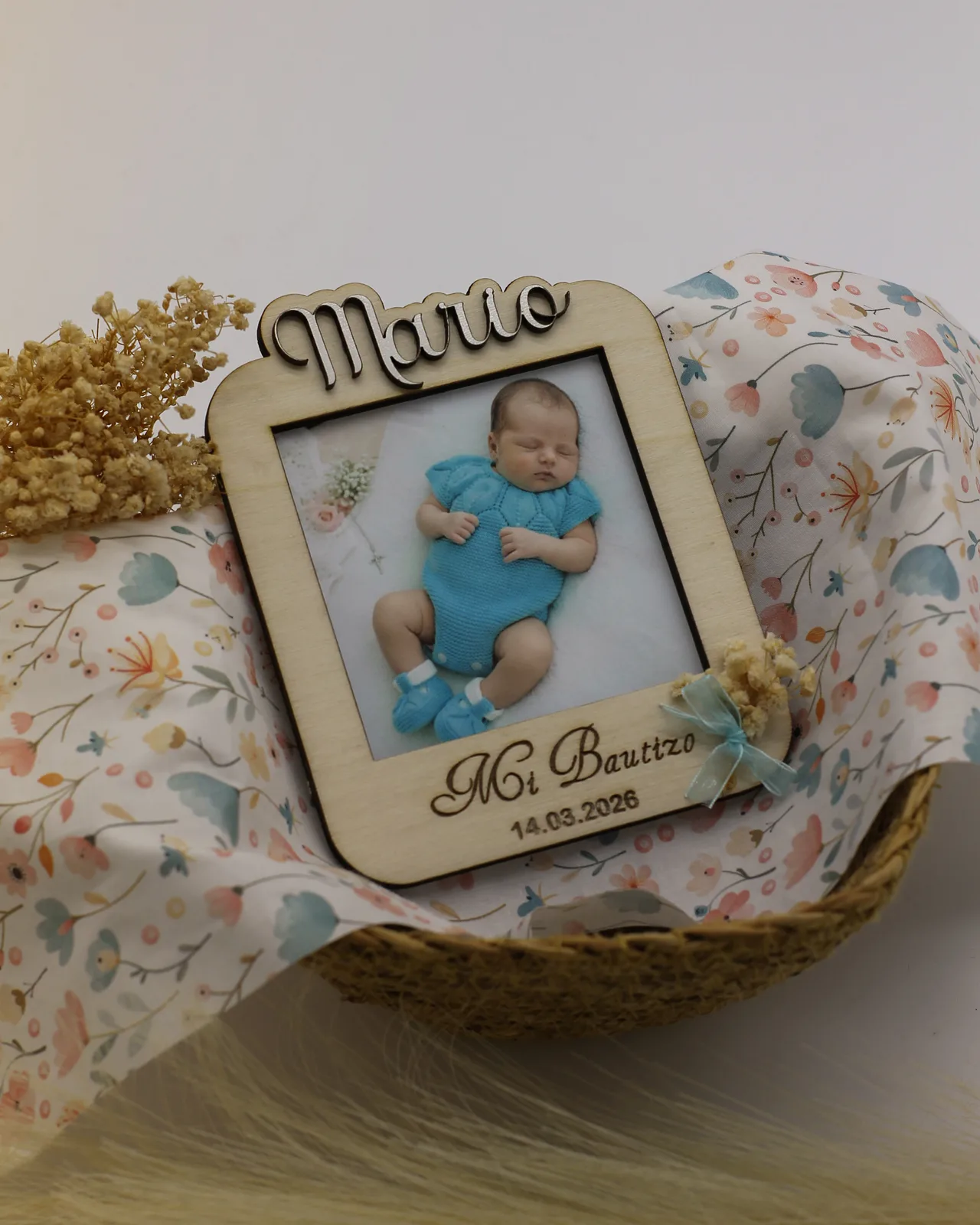 Portarretratos de madera personalizado